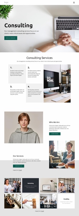 Business Consultant Company - Landing Page Inspiration