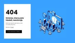 404 Stránka Nenalezena Šablona