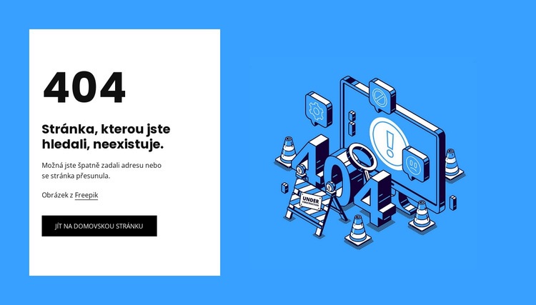 404 Stránka nenalezena Šablona CSS