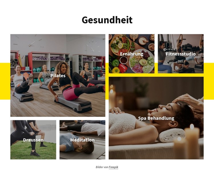 Gesundheit und Fitness CSS-Vorlage