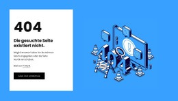 404 Seite Nicht Gefunden - Schönes Website-Design