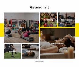 Website-Design Für Gesundheit Und Fitness