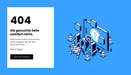 404 Seite Nicht Gefunden - Persönliche Website-Vorlagen