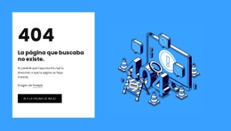 404 Pagina No Encontrada Plantilla