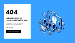 404 Page Non Trouvée - Online HTML Page Builder