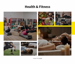 Health And Fitness - HTML5 Website Builder