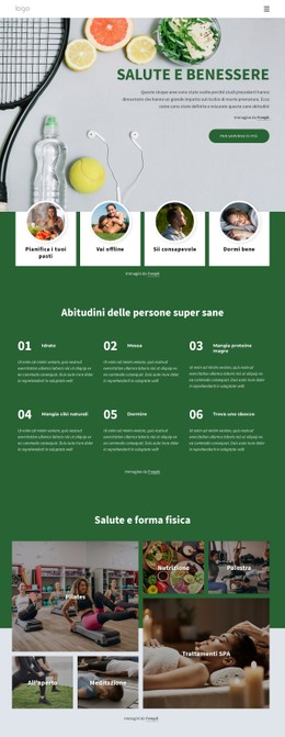 Centro Salute E Benessere Modello Di Layout CSS