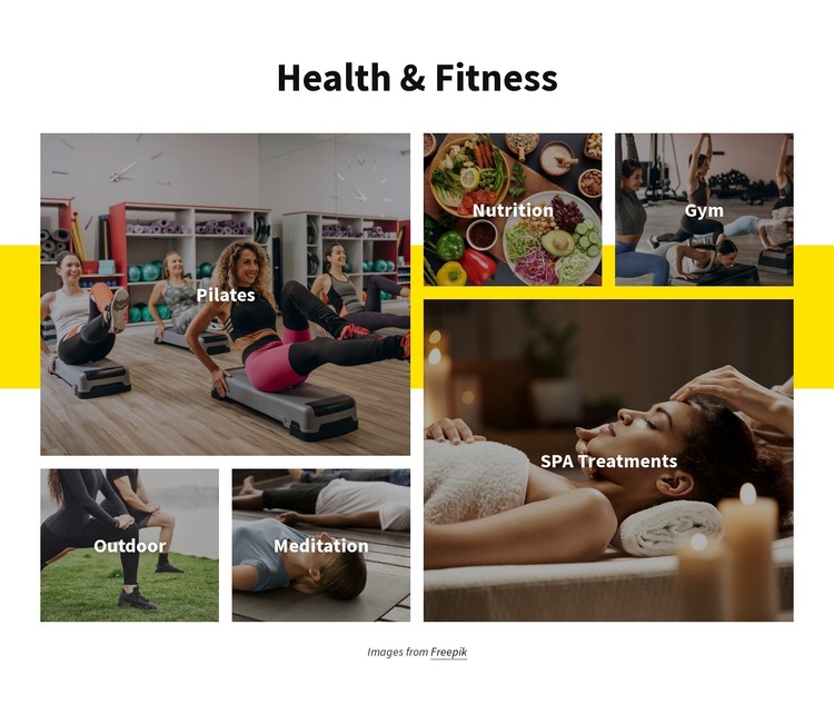 Health and fitness Joomla Page Builder