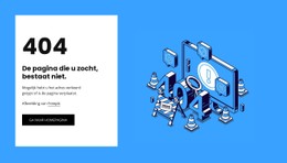 HTML5 Responsief Voor 404 Pagina Niet Gevonden