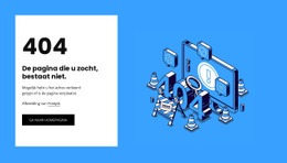 404 Pagina Niet Gevonden Sjabloon