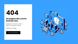 404 Pagina Niet Gevonden - Prachtig WordPress-Thema