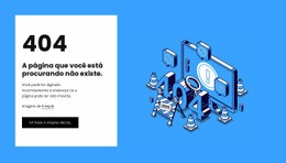 404 Página Não Encontrada - Online HTML Page Builder