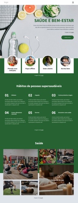 Centro De Saúde E Bem-Estar - HTML Builder Drag And Drop