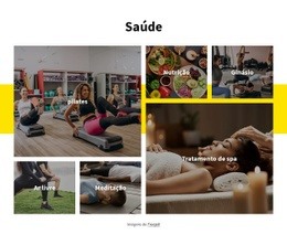 Design De Site Para Saúde E Fitness