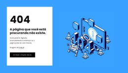 HTML5 Responsivo Para 404 Página Não Encontrada
