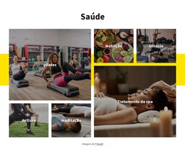 Saúde E Fitness - Modelo De Página HTML