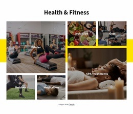 Health And Fitness - Beautiful Color Collection Template
