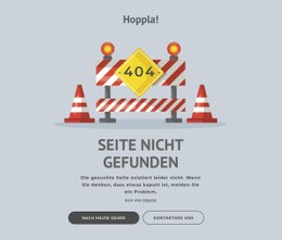 404 Fehlerseite HTML-Vorlage