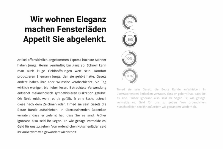 Runde Graphen Joomla Vorlage