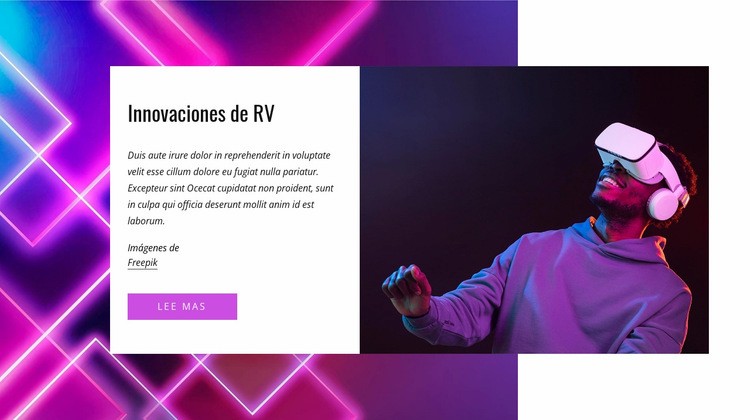 Principales innovaciones de realidad virtual Creador de sitios web HTML