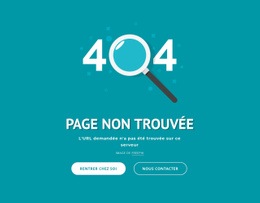 Si L'URL Est Inconnue - Modèle D'Une Page