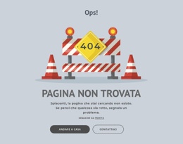 Pagina Di Errore 404 - Miglior Costruttore Di Siti Web