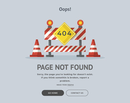 404 Error Page Education Template