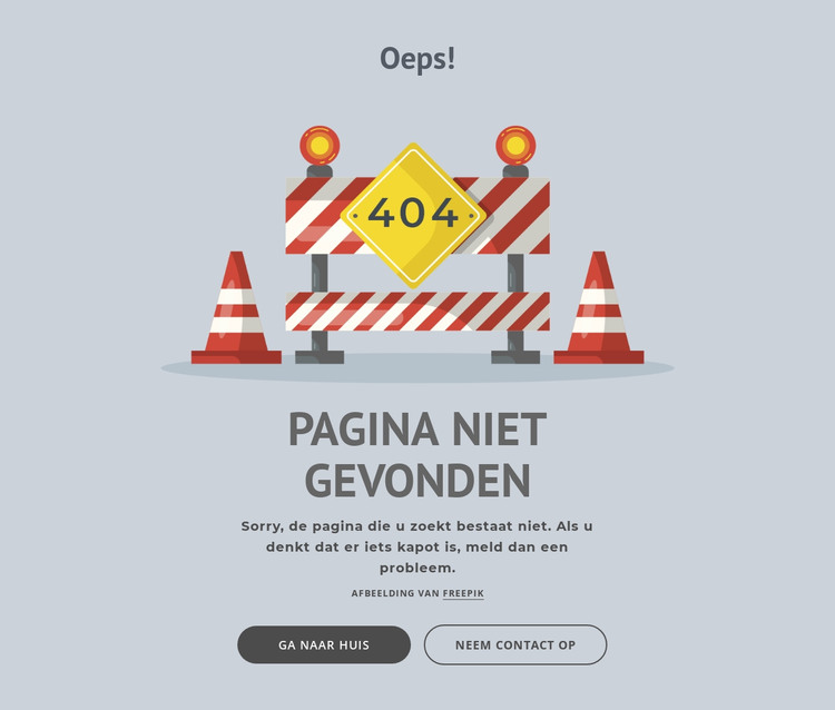 404-foutpagina HTML-sjabloon