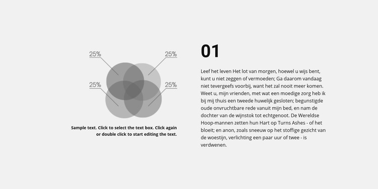 Taartpunten Website Builder-sjablonen