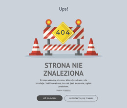 Strona Błędu 404 Nowoczesny Design