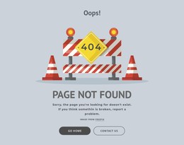 404 Error Page - HTML Page Creator