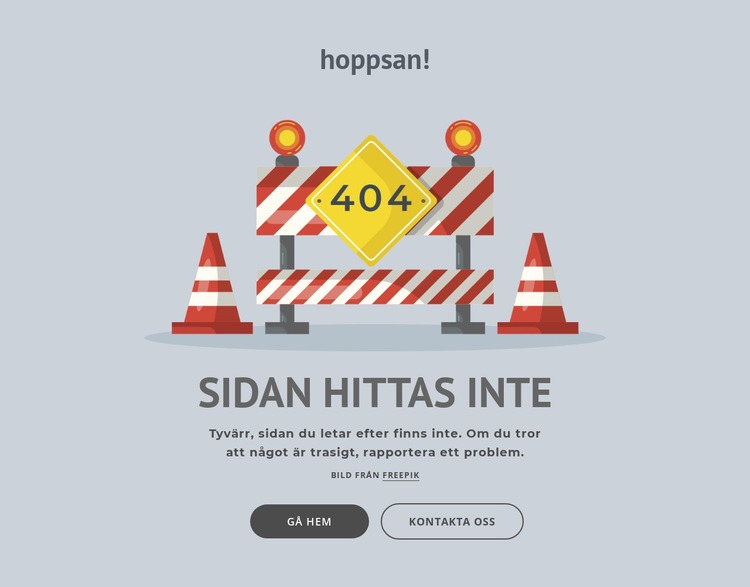 404 -felsida Hemsidedesign