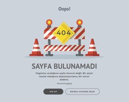 404 Hata Sayfası - HTML Page Creator