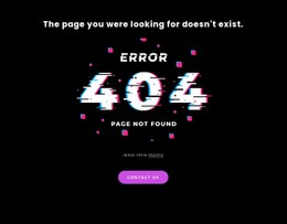 404 Nebyla Nalezena Chybová Zpráva - HTML Builder Drag And Drop