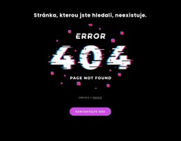 404 Nebyla Nalezena Chybová Zpráva – Šablona Stránky HTML
