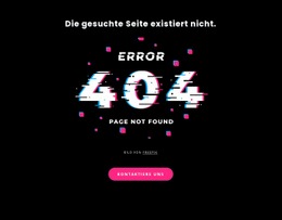 404 Fehlermeldung Nicht Gefunden – Inspiration Für HTML5-Vorlagen