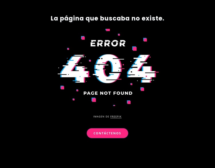 Mensaje de error 404 no encontrado Diseño de páginas web
