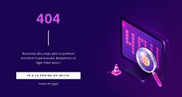 Página 404 Personalizada: Página De Destino Moderna
