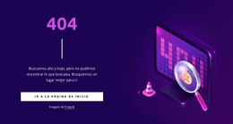 Página 404 Personalizada - Plantilla De Sitio Web Gratuita
