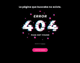 Mensaje De Error 404 No Encontrado: Plantilla HTML5 Adaptable
