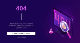 Página 404 Personalizada - Plantilla HTML5, Responsiva, Gratuita