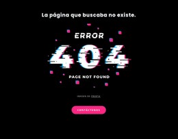 Mensaje De Error 404 No Encontrado - Descarga Gratuita De Una Plantilla De Una Página