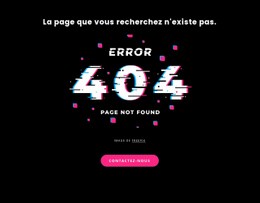 Message D'Erreur 404 Introuvable