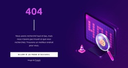 Page 404 Personnalisée - Modèle D'Une Page