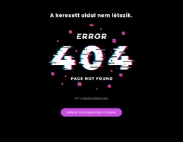 404 Nem Található Hibaüzenet Kreatív Ügynökség