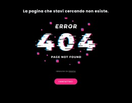 Mockup Di Sito Web Gratuito Per 404 Messaggio Di Errore Non Trovato