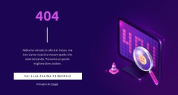 Layout CSS Per Pagina 404 Personalizzata