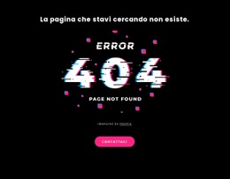 404 Messaggio Di Errore Non Trovato - Pagina Di Destinazione Per Il Download Gratuito