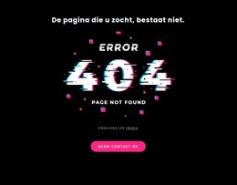 404 Niet Gevonden Foutmelding - Gratis Download-Bestemmingspagina