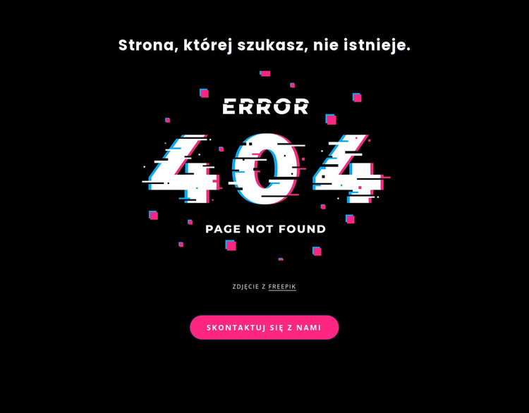404 nie znaleziono komunikatu o błędzie Motyw WordPress